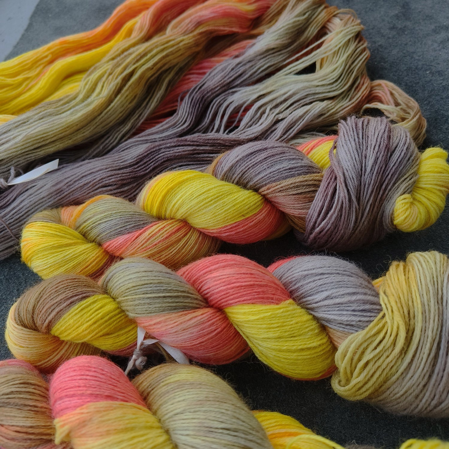 100g hand dyed sock yarn wool