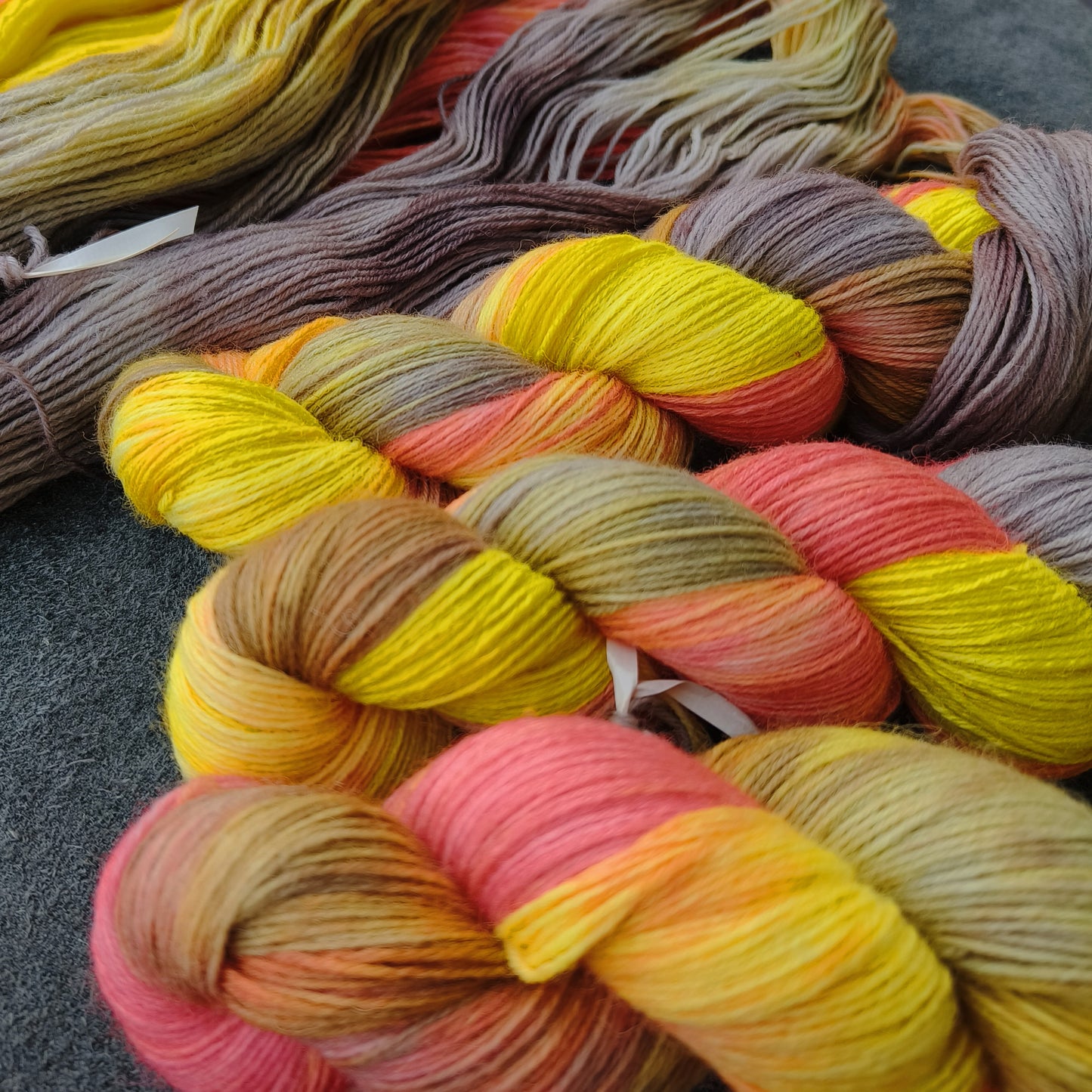 Hand dyed sock yarn wool 100g